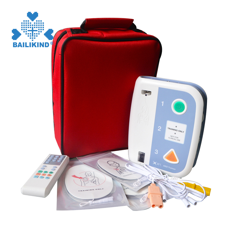 Paano gamitin ang AED Trainer Automated External Defibrillator Pagtuturo ng First Aid Training Para sa CPR School Bilingual Teach Tools