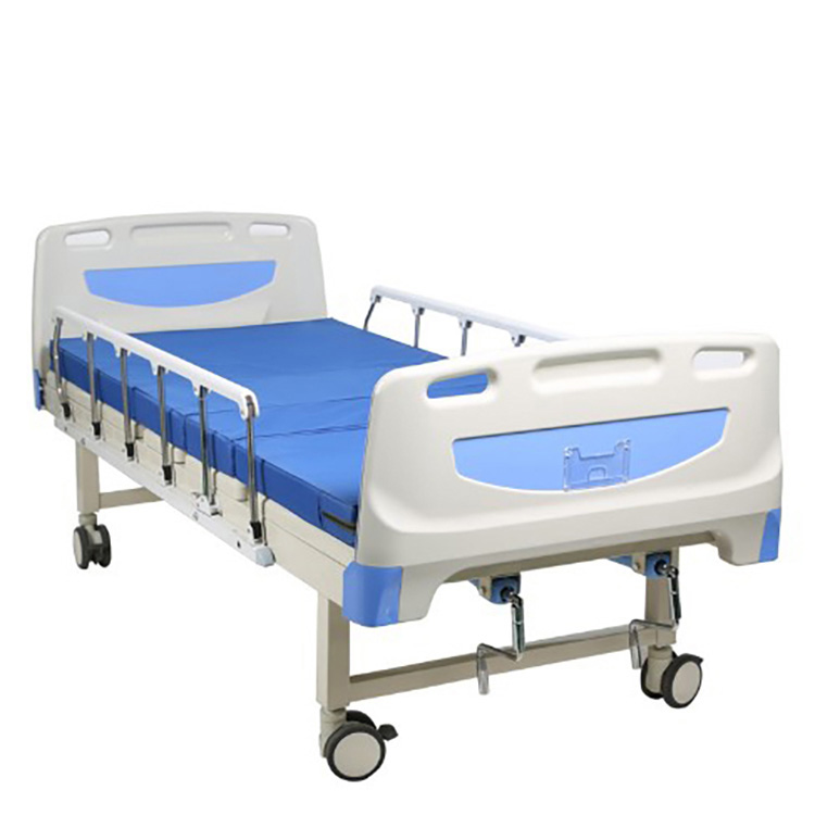 ABS Head Board Manual Dalawang Crank Hospital Bed para sa Clinc at Hospital