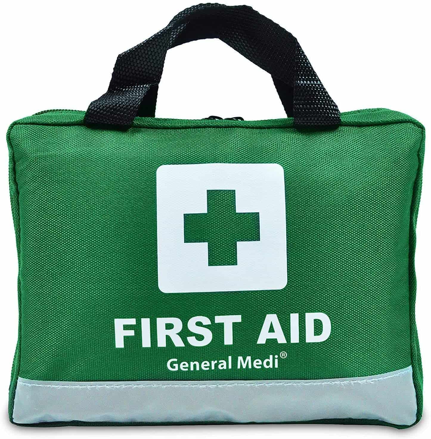 Green Polyester na First Aid Bag