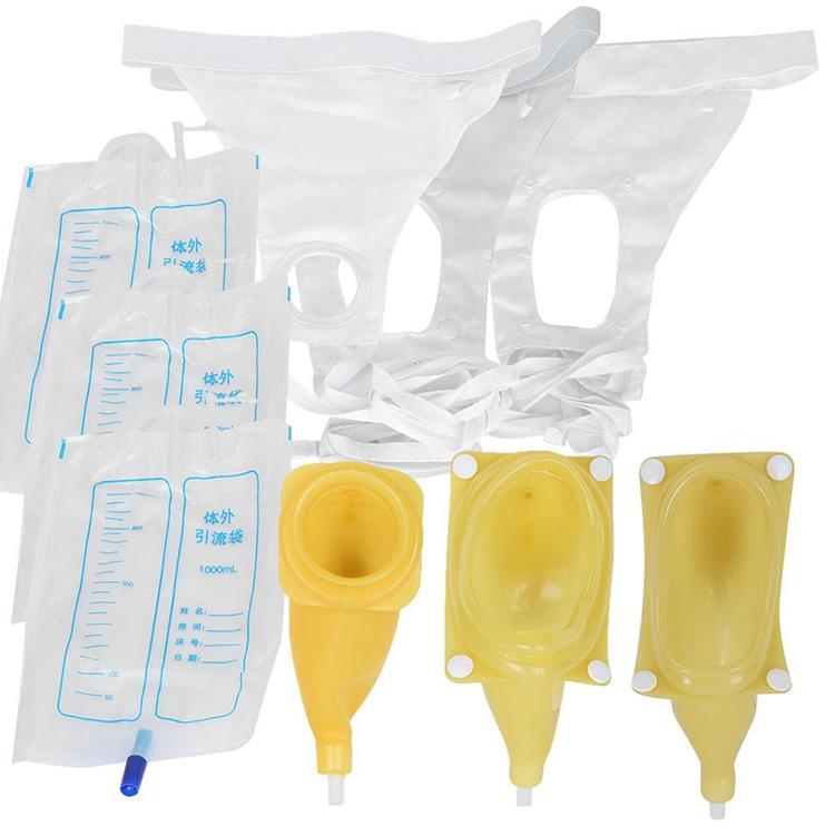 Silicone Urine Collector Bag Pang-adulto Urinal na may Urine Catheter Bags para sa Mas Matandang Lalaki Babae Matandang Toilet Pee